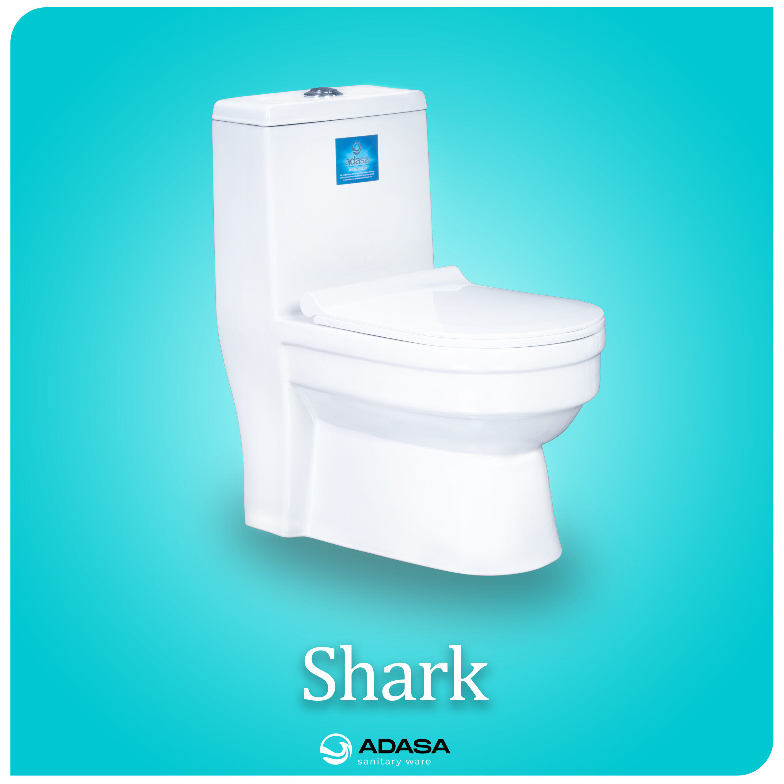 توالت فرنگی مدل shark برند Adasa